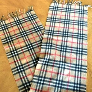 Cashmere Burberry scar 12” x 55”